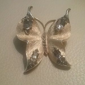 Vintage Crown Trifari butterfly pin